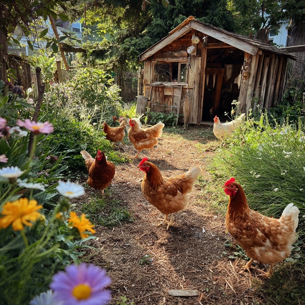 Small Backyard Chicken Run