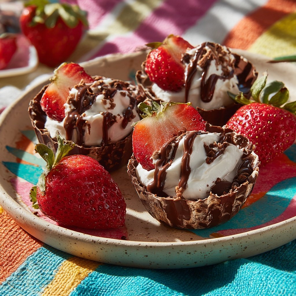 Chocolate Strawberry Party Cups