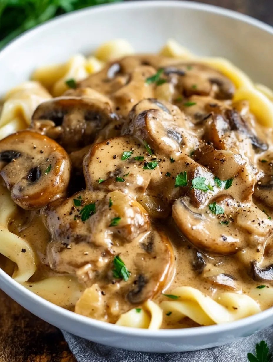 Mushroom Stroganoff