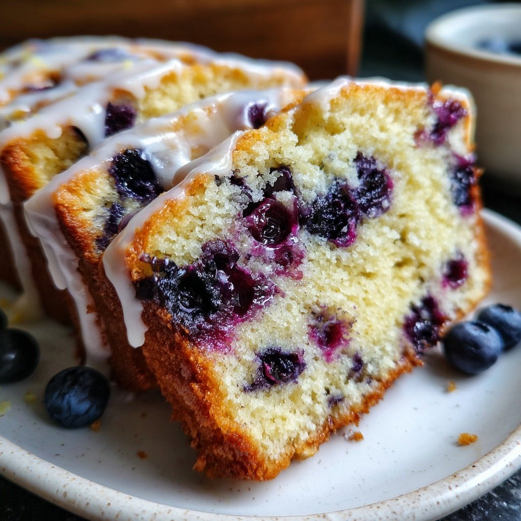 Baking & Desserts Lemon Blueberry Loaf Cake