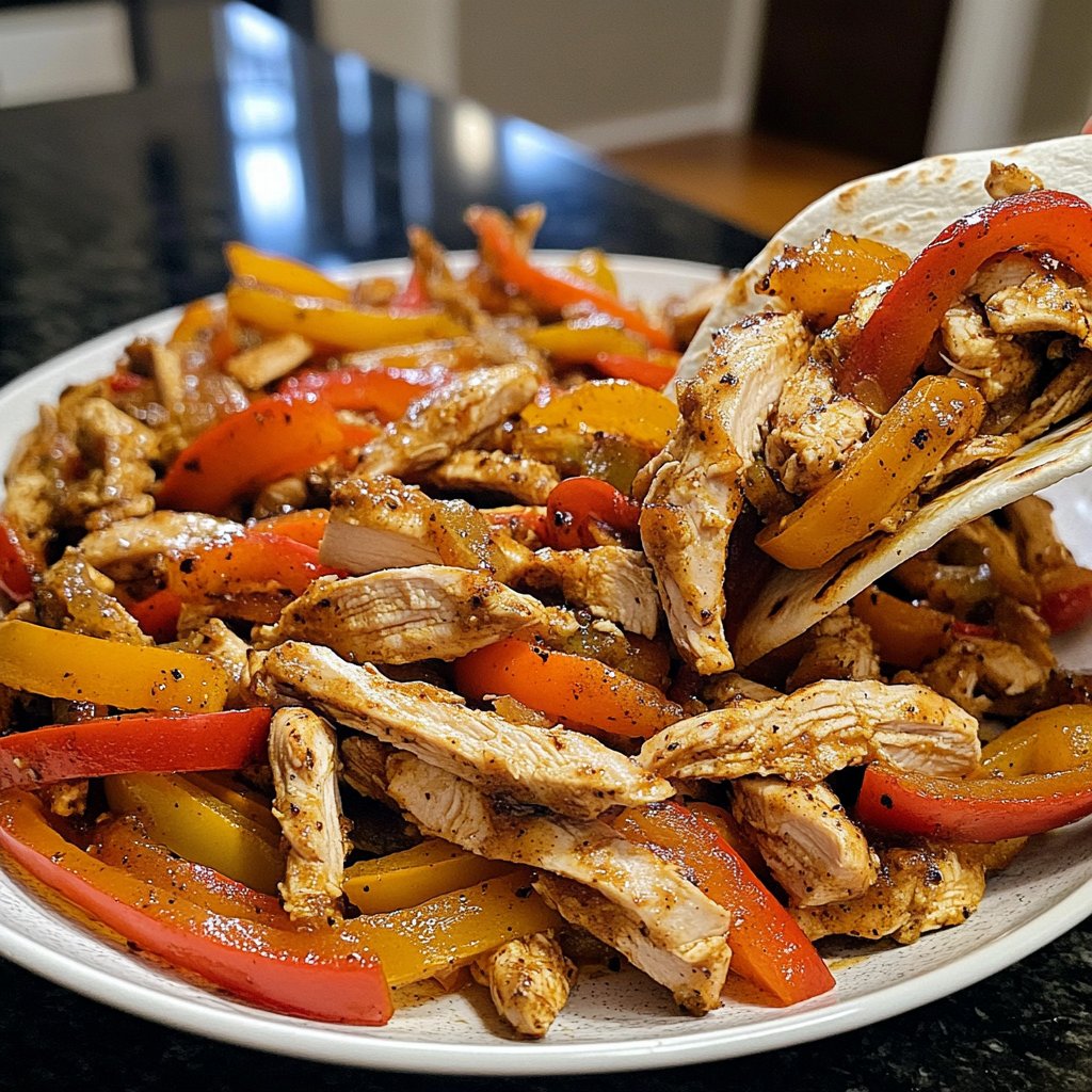 Cozy Crockpot Chicken Fajitas
