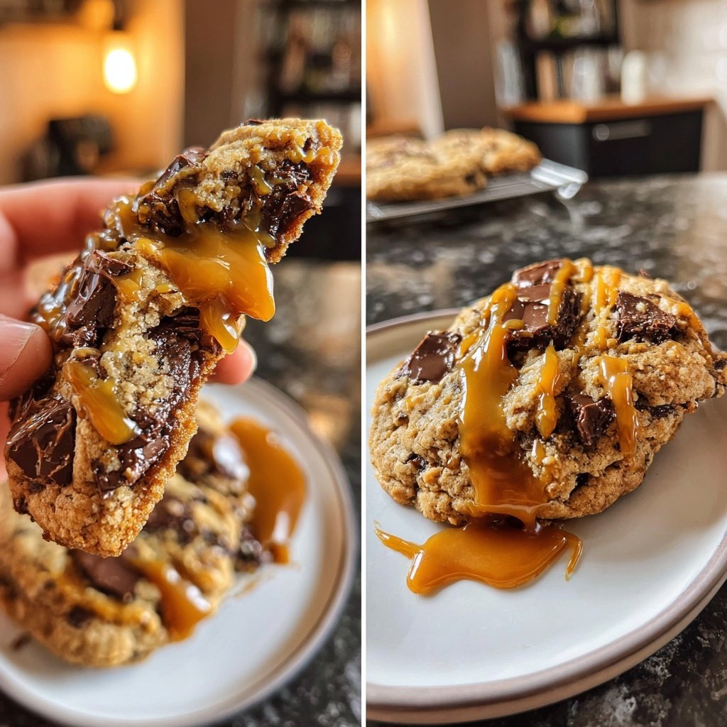 Salted Caramel Chocolate Cookies