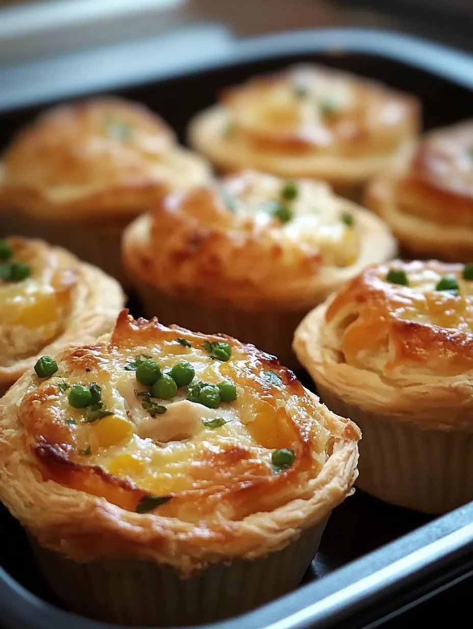 Easy Mini Chicken Pot Pie Muffins