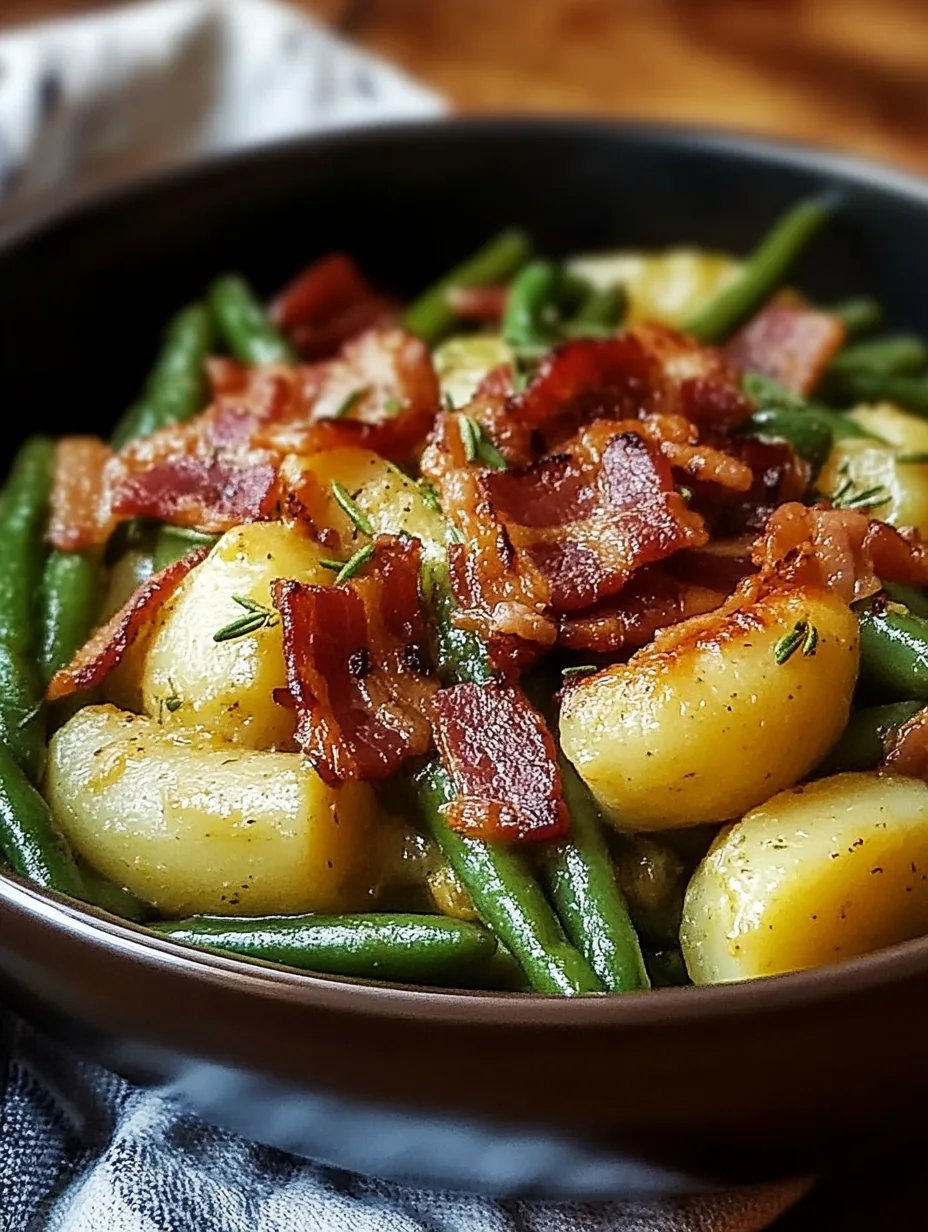 Country Ranch Green Beans and Potatoes with Bacon – Hearty Comfort Food!